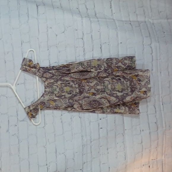 Willow Clay Sheer Floral Purple & Yellow Top S - Picture 3 of 7